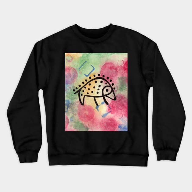 Mycenean Hedgehog Crewneck Sweatshirt by lindaursin